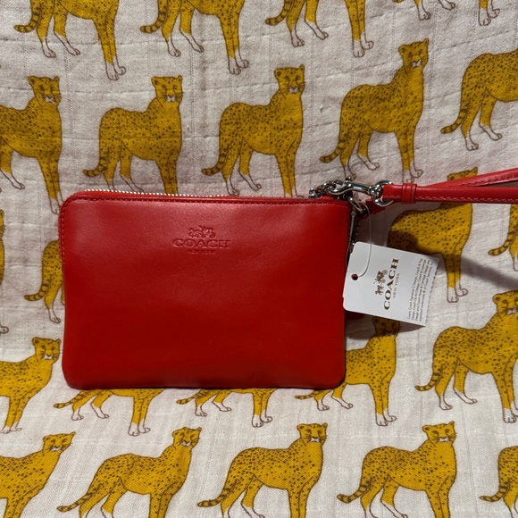 Coach Red Gary Baseman Wristlet - Picture 3 of 5
